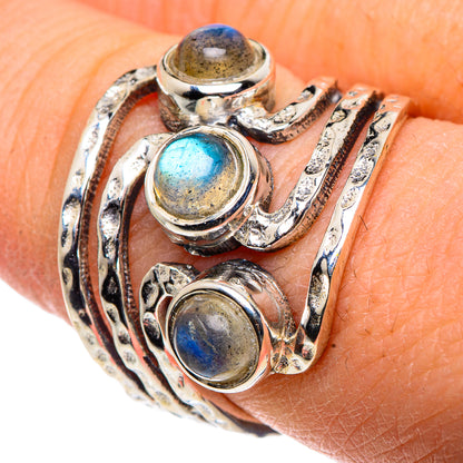 Labradorite Rings handcrafted by Ana Silver Co - RING91028