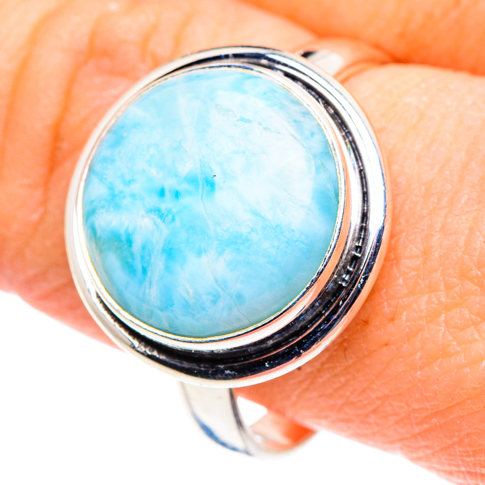 Larimar Rings handcrafted by Ana Silver Co - RING91031