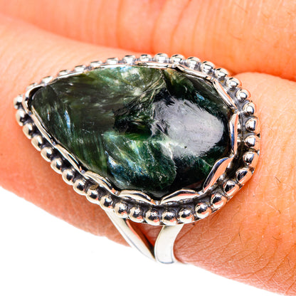 Seraphinite Rings handcrafted by Ana Silver Co - RING91037
