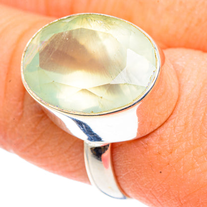 Prehnite Rings handcrafted by Ana Silver Co - RING91040