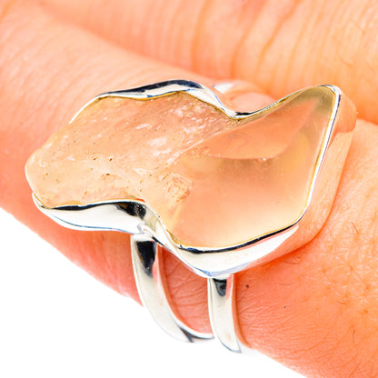 Libyan Desert Glass Rings handcrafted by Ana Silver Co - RING91045