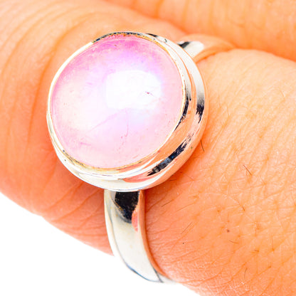Pink Moonstone Rings handcrafted by Ana Silver Co - RING91051