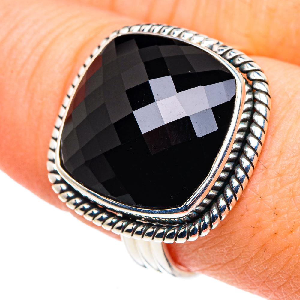 Black Onyx Rings handcrafted by Ana Silver Co - RING91056