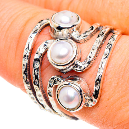 Cultured Pearl Rings handcrafted by Ana Silver Co - RING91058