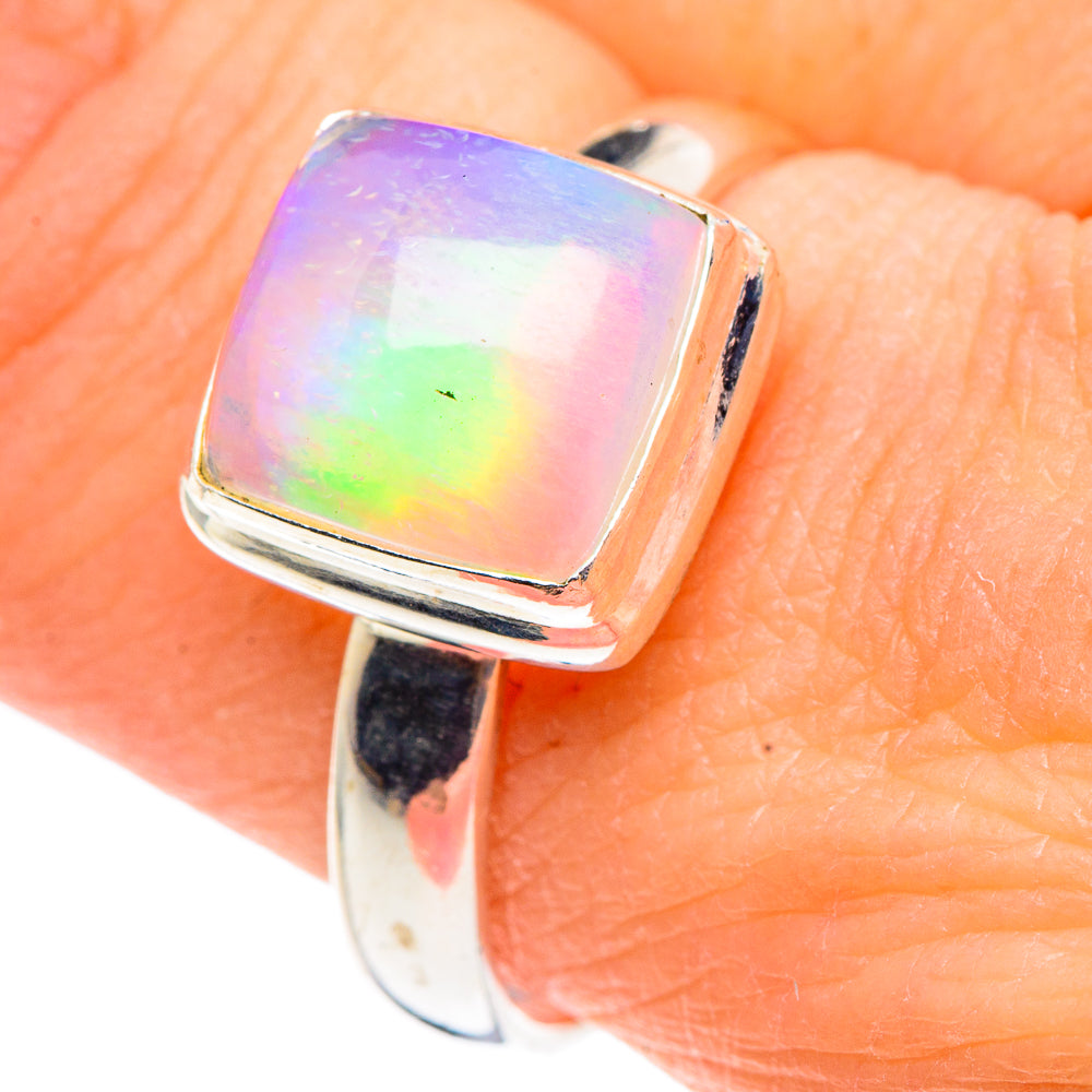 Ethiopian Opal Rings handcrafted by Ana Silver Co - RING91060