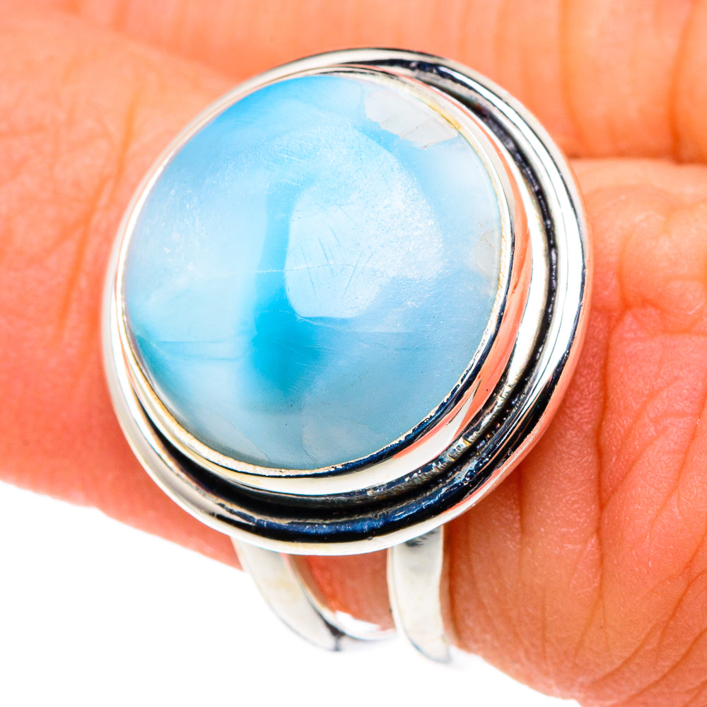 Larimar Rings handcrafted by Ana Silver Co - RING91065