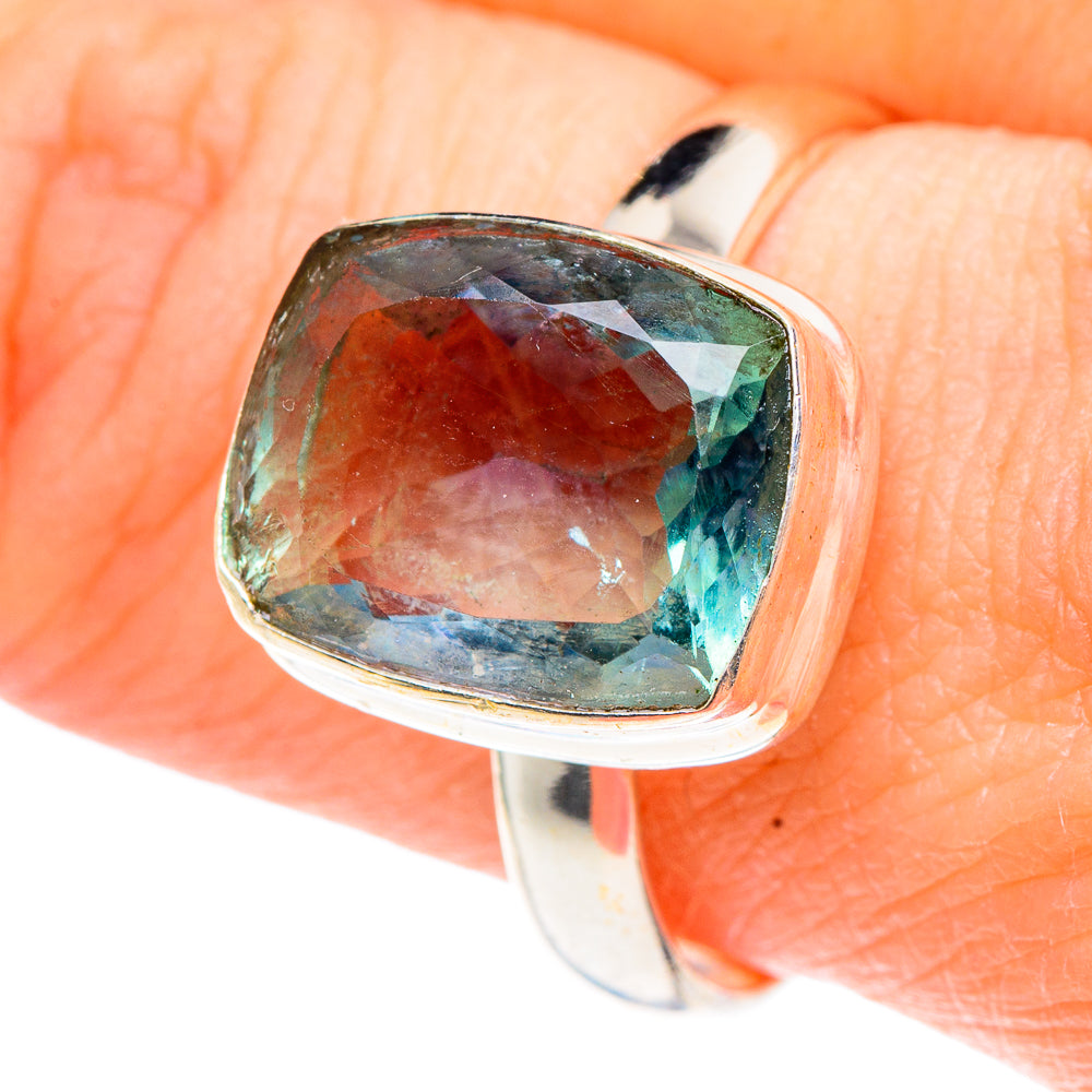 Blue Fluorite Rings handcrafted by Ana Silver Co - RING91070