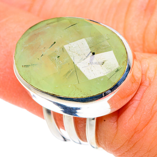 Prehnite Rings handcrafted by Ana Silver Co - RING91072