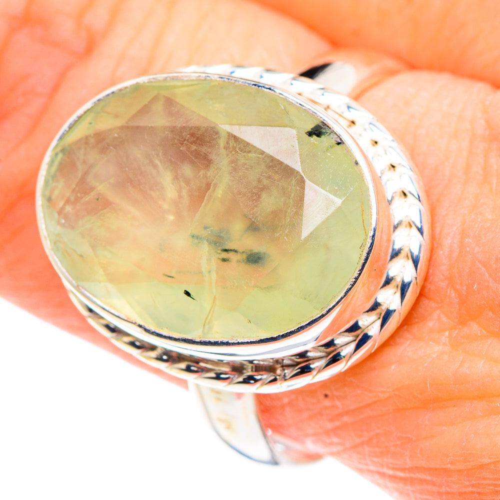 Prehnite Rings handcrafted by Ana Silver Co - RING91076
