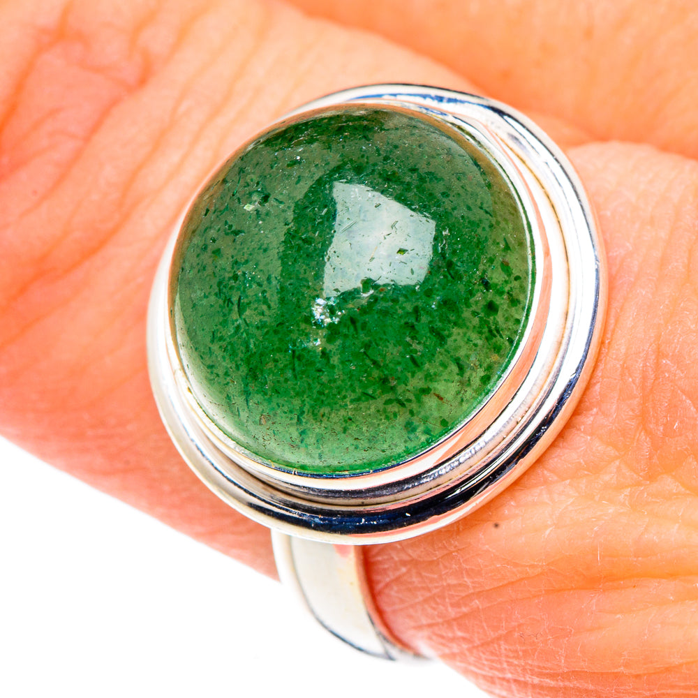 Green Aventurine Rings handcrafted by Ana Silver Co - RING91077