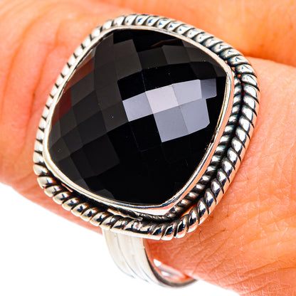 Black Onyx Rings handcrafted by Ana Silver Co - RING91088
