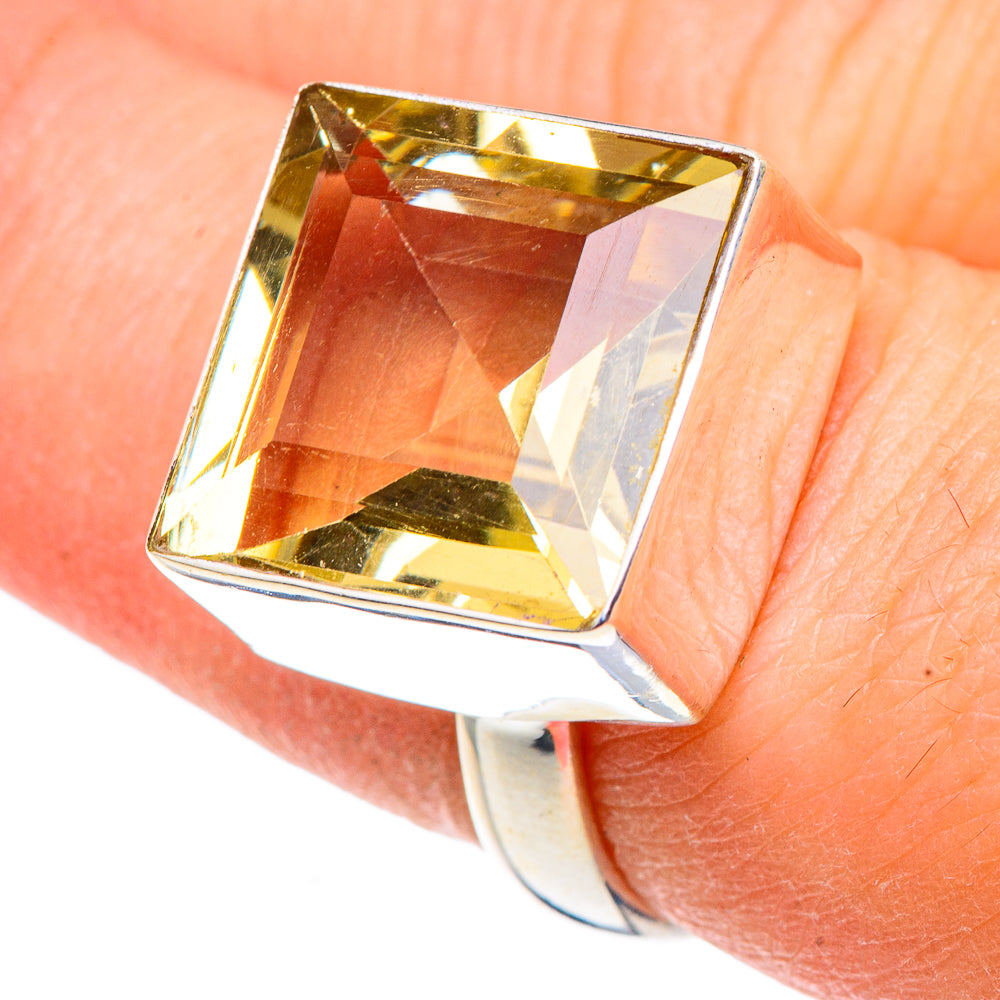 Lemon Quartz Rings handcrafted by Ana Silver Co - RING91092