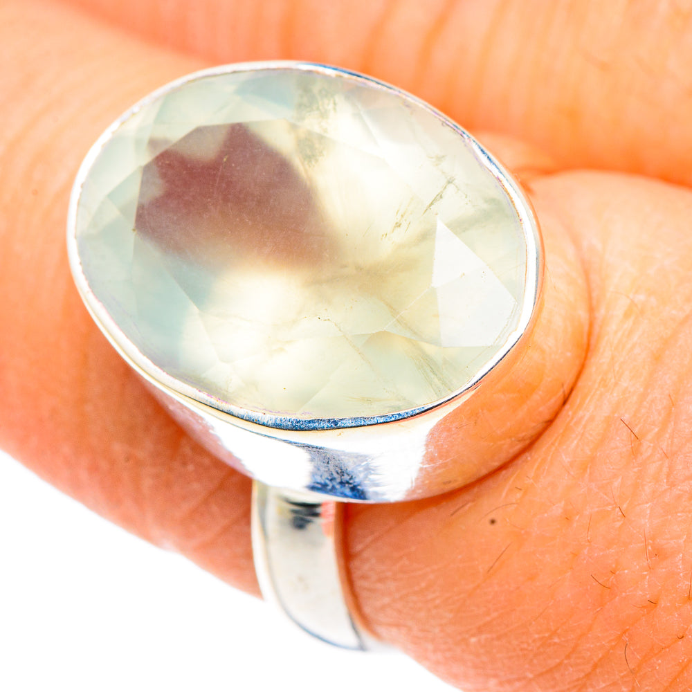 Prehnite Rings handcrafted by Ana Silver Co - RING91102