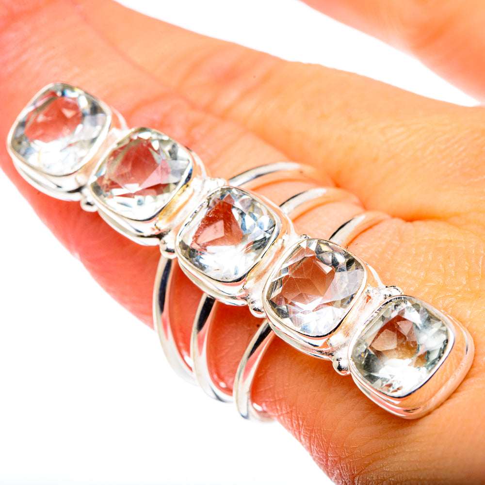 White Quartz Rings handcrafted by Ana Silver Co - RING91104