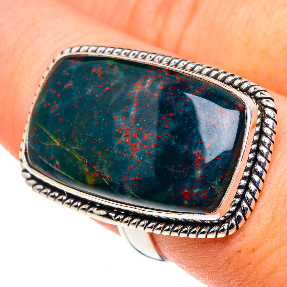 Bloodstone Rings handcrafted by Ana Silver Co - RING91108