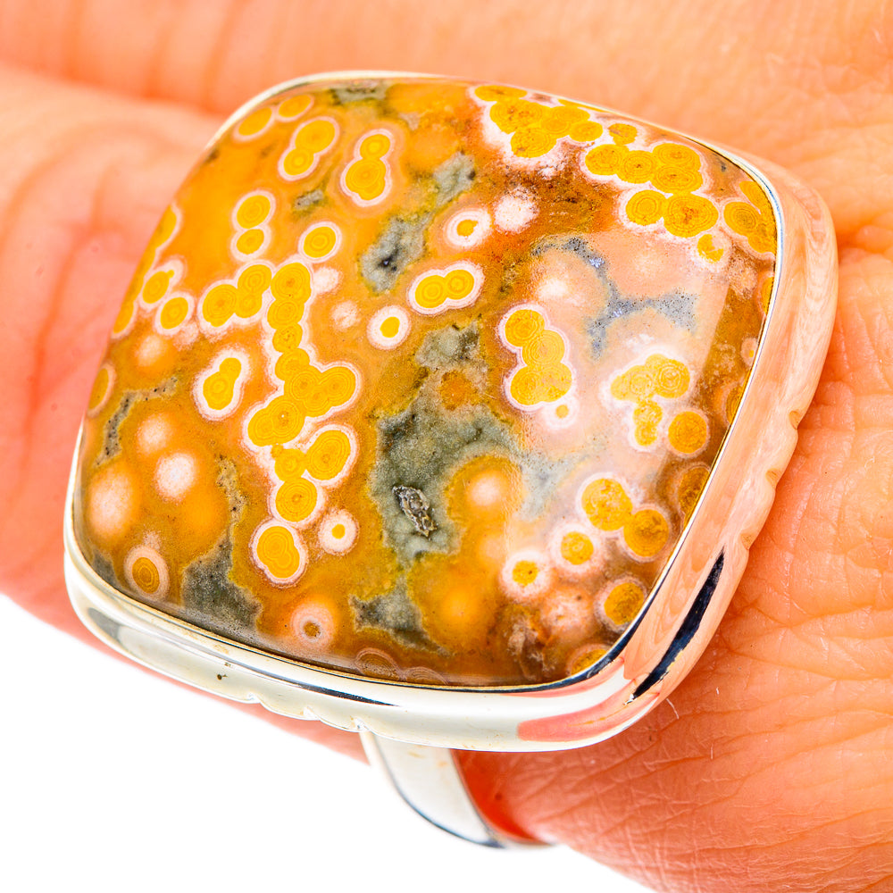 Ocean Jasper Rings handcrafted by Ana Silver Co - RING91113