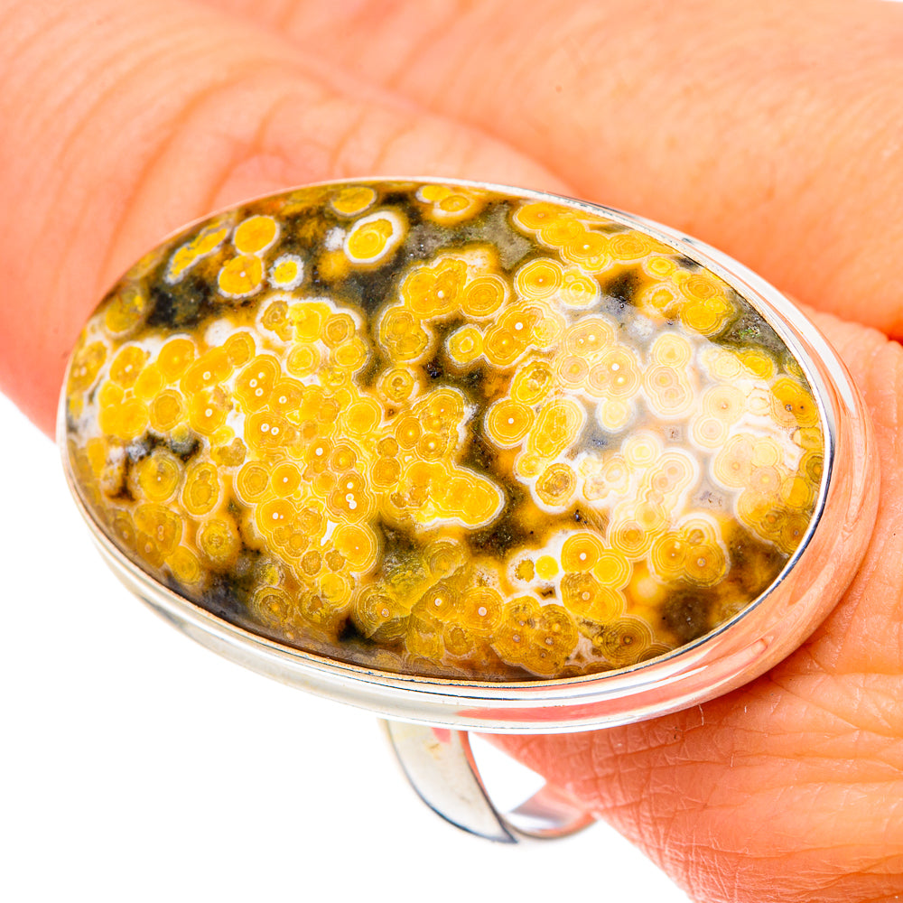 Ocean Jasper Rings handcrafted by Ana Silver Co - RING91116