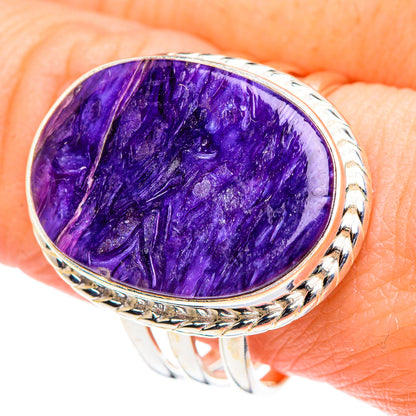 Charoite Rings handcrafted by Ana Silver Co - RING91127