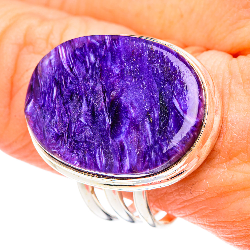 Charoite Rings handcrafted by Ana Silver Co - RING91131