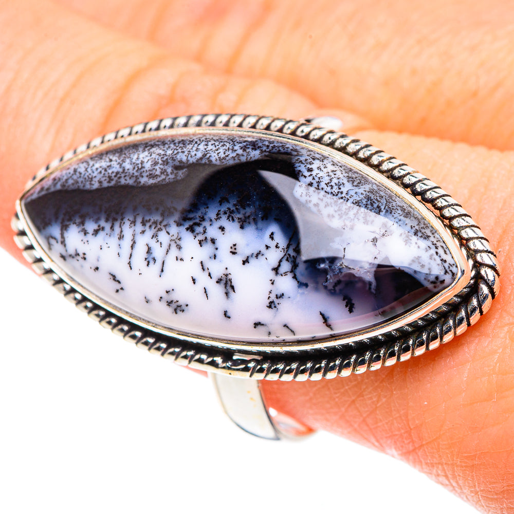 Dendritic Opal Rings handcrafted by Ana Silver Co - RING91136