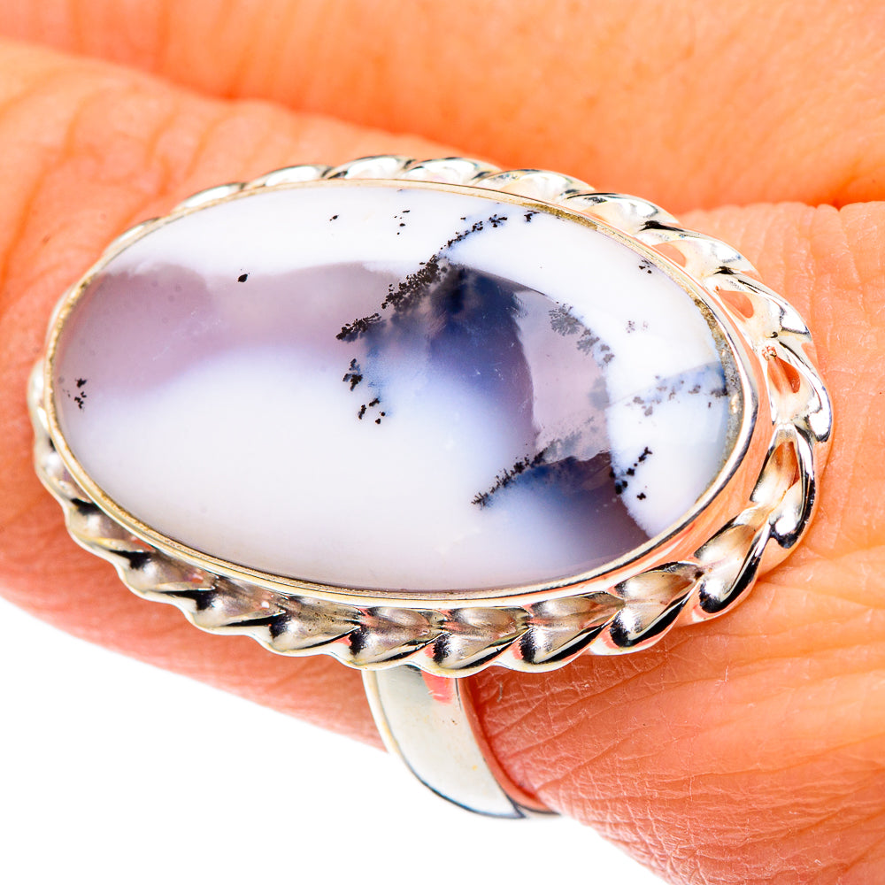 Dendritic Opal Rings handcrafted by Ana Silver Co - RING91138