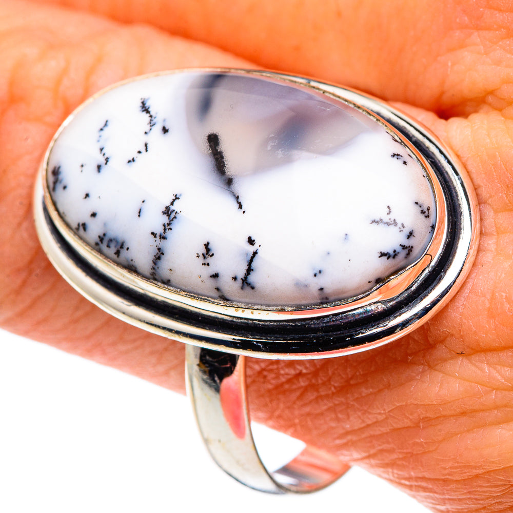 Dendritic Opal Rings handcrafted by Ana Silver Co - RING91143