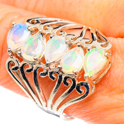 Ethiopian Opal Rings handcrafted by Ana Silver Co - RING91150