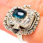 Blue Tourmaline Rings handcrafted by Ana Silver Co - RING91151