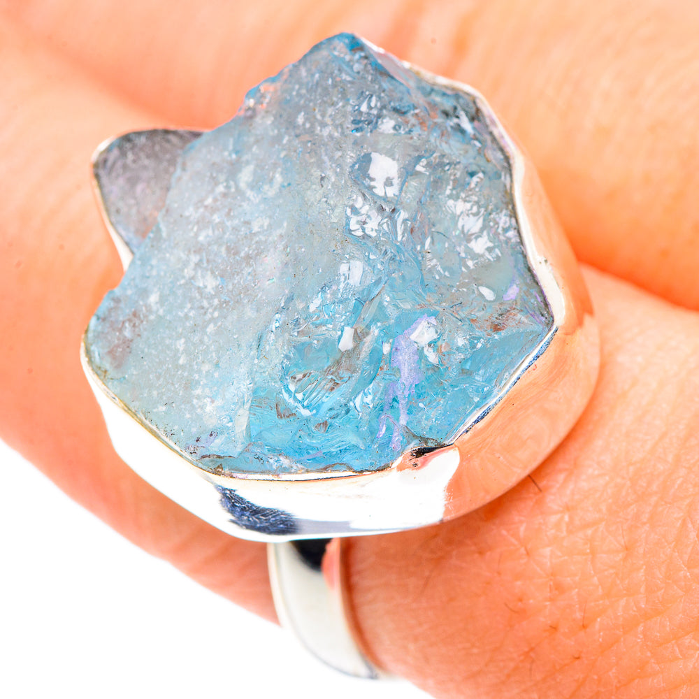 Aquamarine Rings handcrafted by Ana Silver Co - RING91156