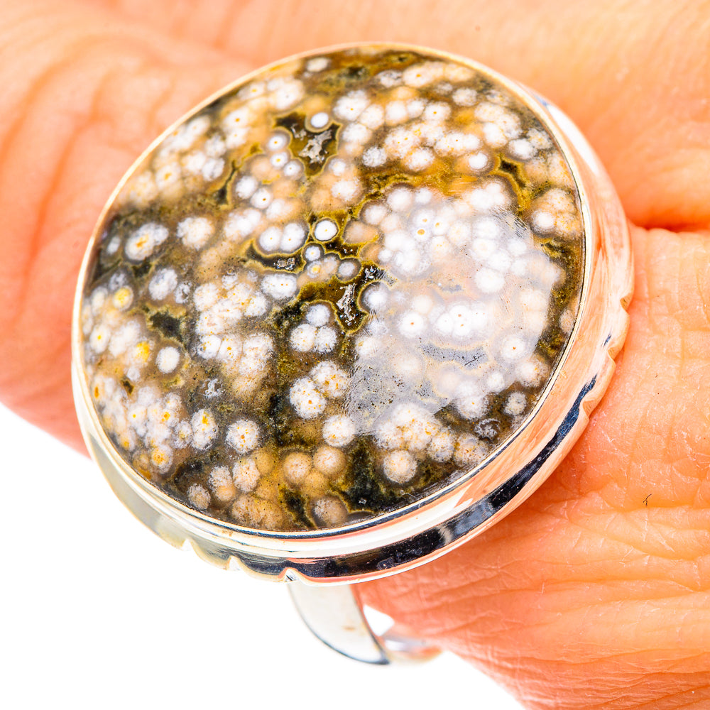 Ocean Jasper Rings handcrafted by Ana Silver Co - RING91160
