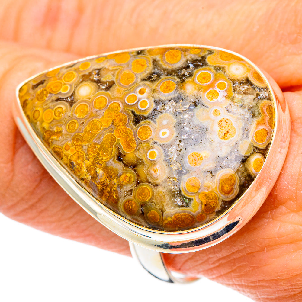 Ocean Jasper Rings handcrafted by Ana Silver Co - RING91174