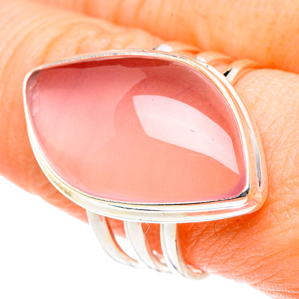 Rose Quartz Rings handcrafted by Ana Silver Co - RING91180