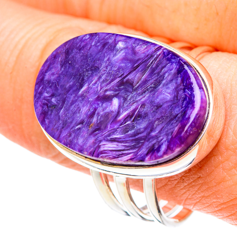 Charoite Rings handcrafted by Ana Silver Co - RING91182