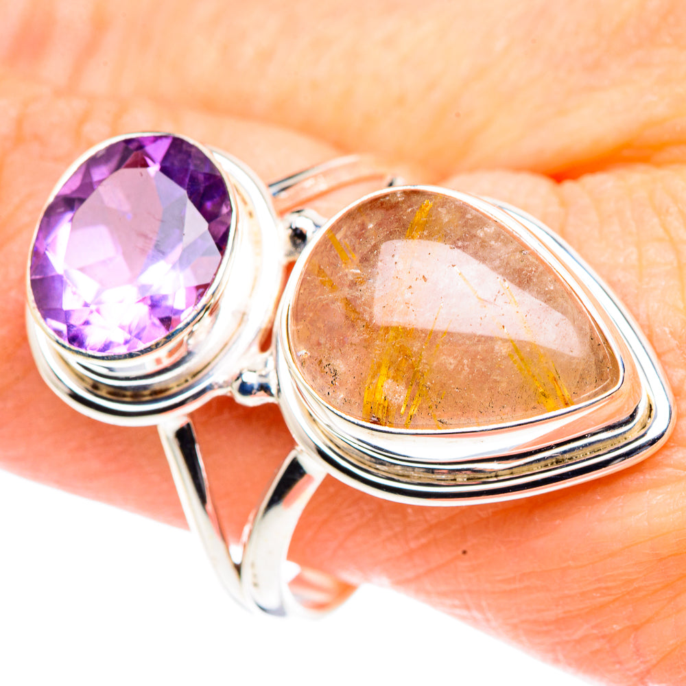 Rutilated Quartz Rings handcrafted by Ana Silver Co - RING91198