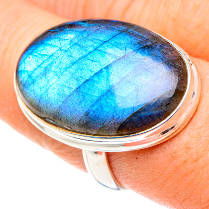 Labradorite Rings handcrafted by Ana Silver Co - RING91202