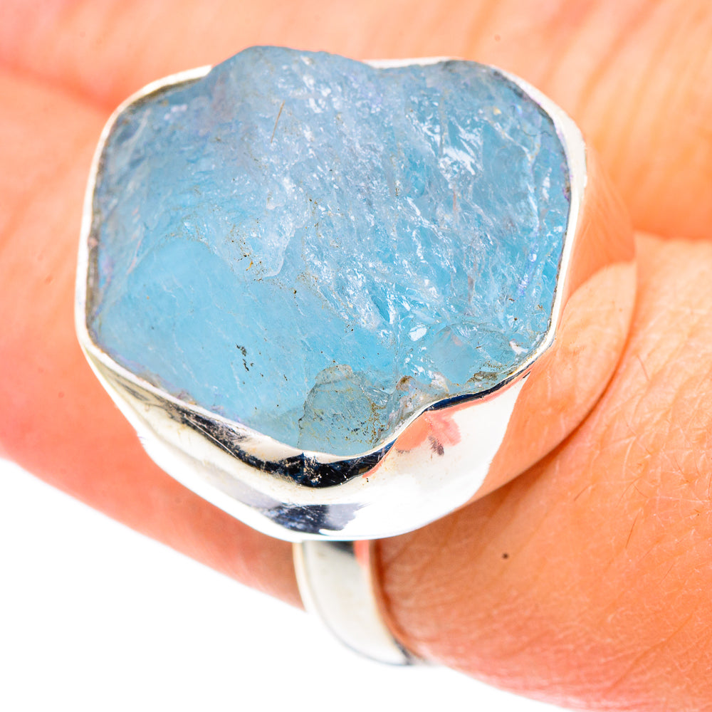 Aquamarine Rings handcrafted by Ana Silver Co - RING91205