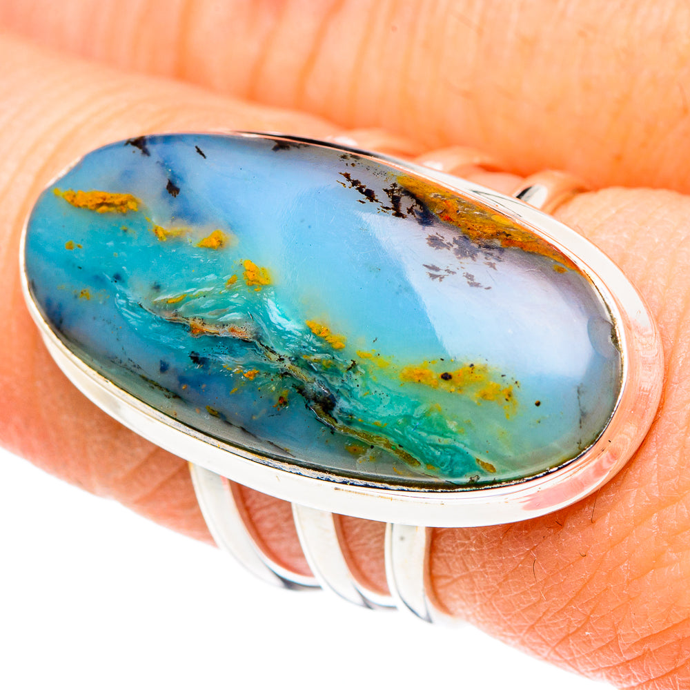 Peruvian Opal Rings handcrafted by Ana Silver Co - RING91206