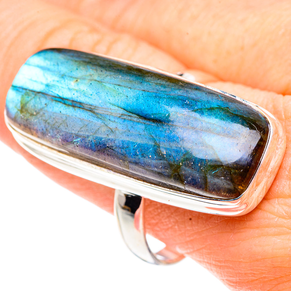 Labradorite Rings handcrafted by Ana Silver Co - RING91208