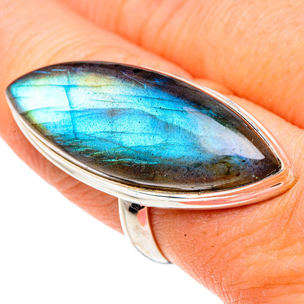 Labradorite Rings handcrafted by Ana Silver Co - RING91209