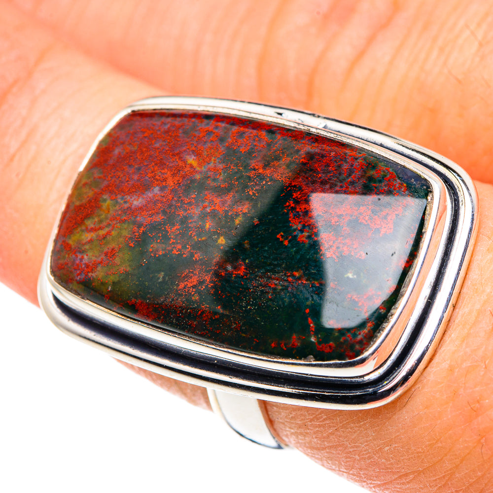 Bloodstone Rings handcrafted by Ana Silver Co - RING91212
