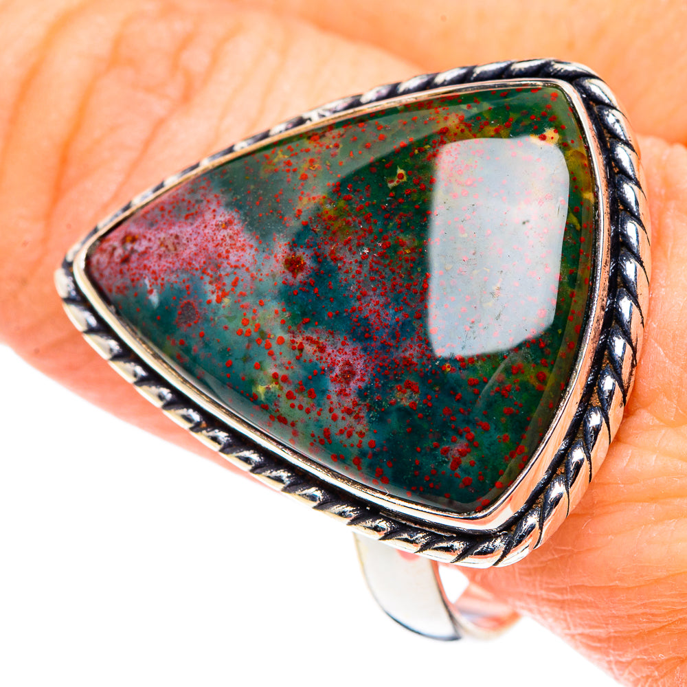 Bloodstone Rings handcrafted by Ana Silver Co - RING91214