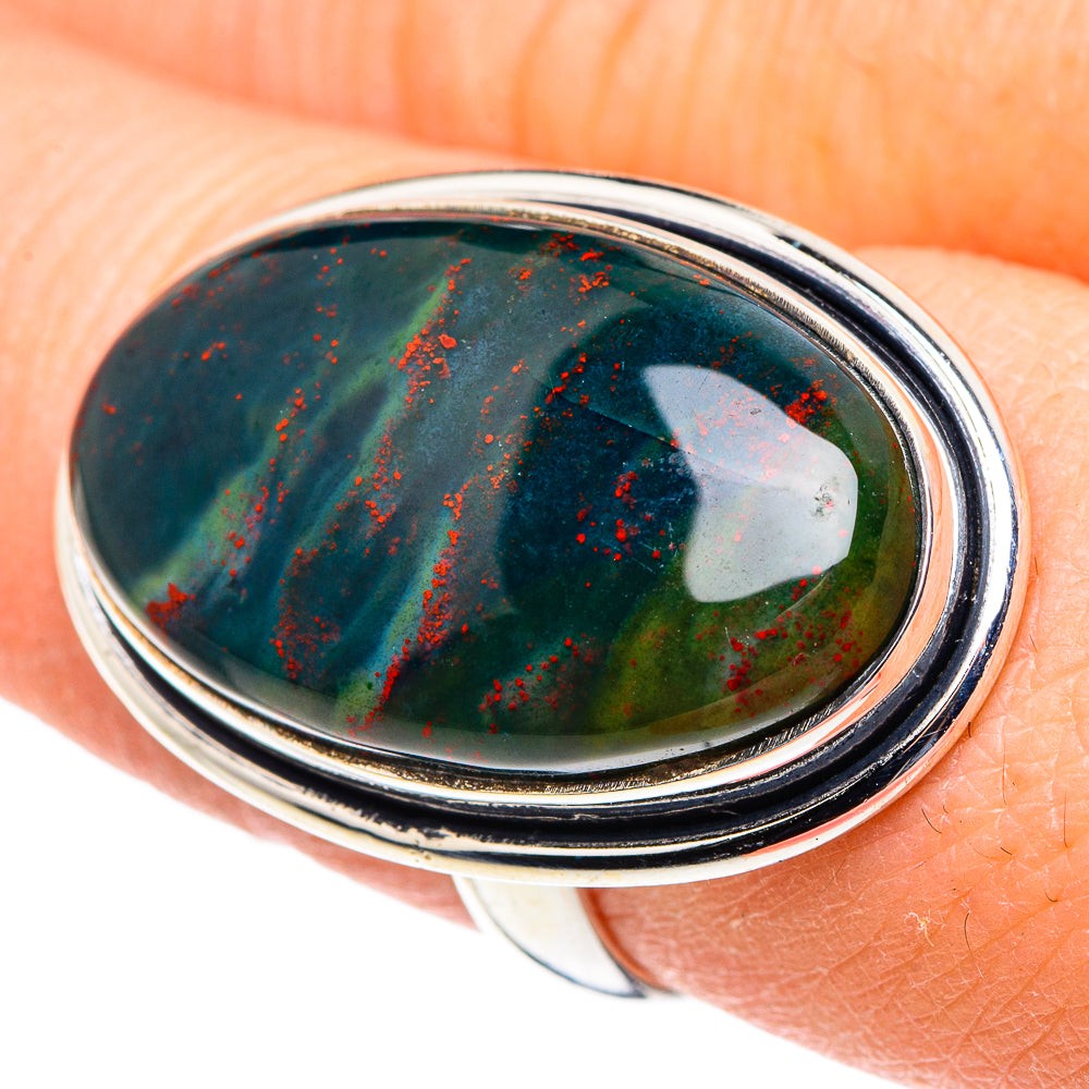 Bloodstone Rings handcrafted by Ana Silver Co - RING91215