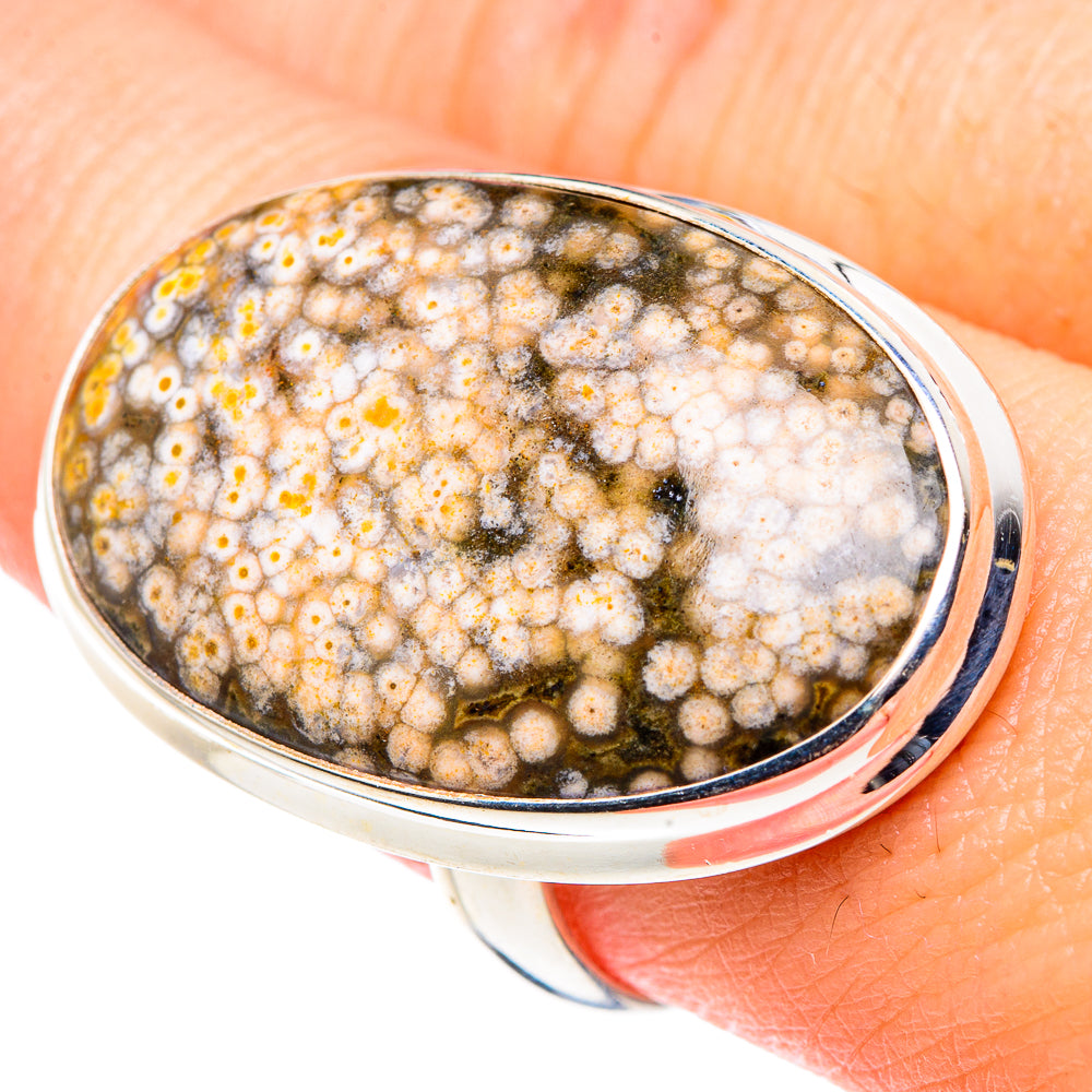 Ocean Jasper Rings handcrafted by Ana Silver Co - RING91216