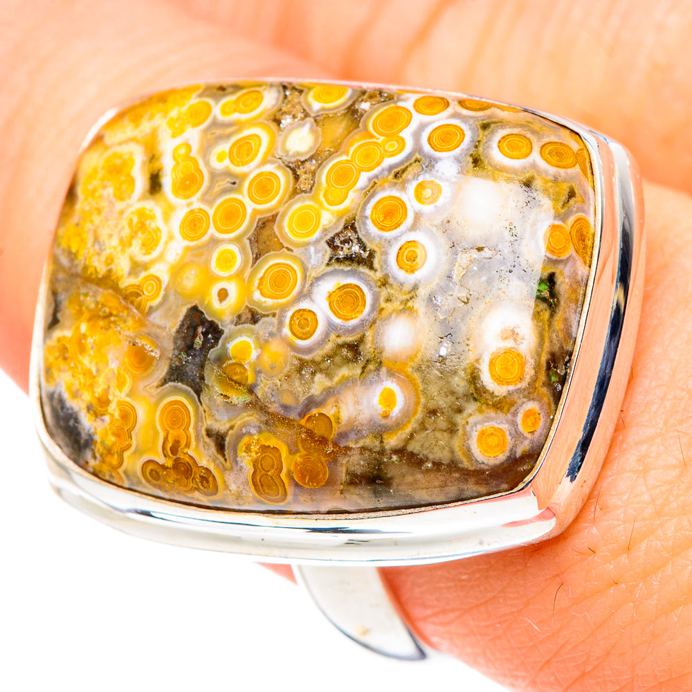 Ocean Jasper Rings handcrafted by Ana Silver Co - RING91220
