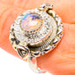 Rainbow Moonstone Rings handcrafted by Ana Silver Co - RING91233