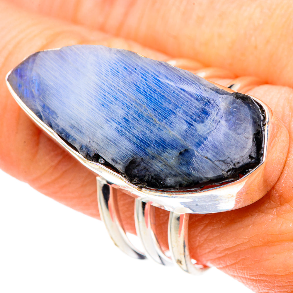 Rainbow Moonstone Rings handcrafted by Ana Silver Co - RING91237