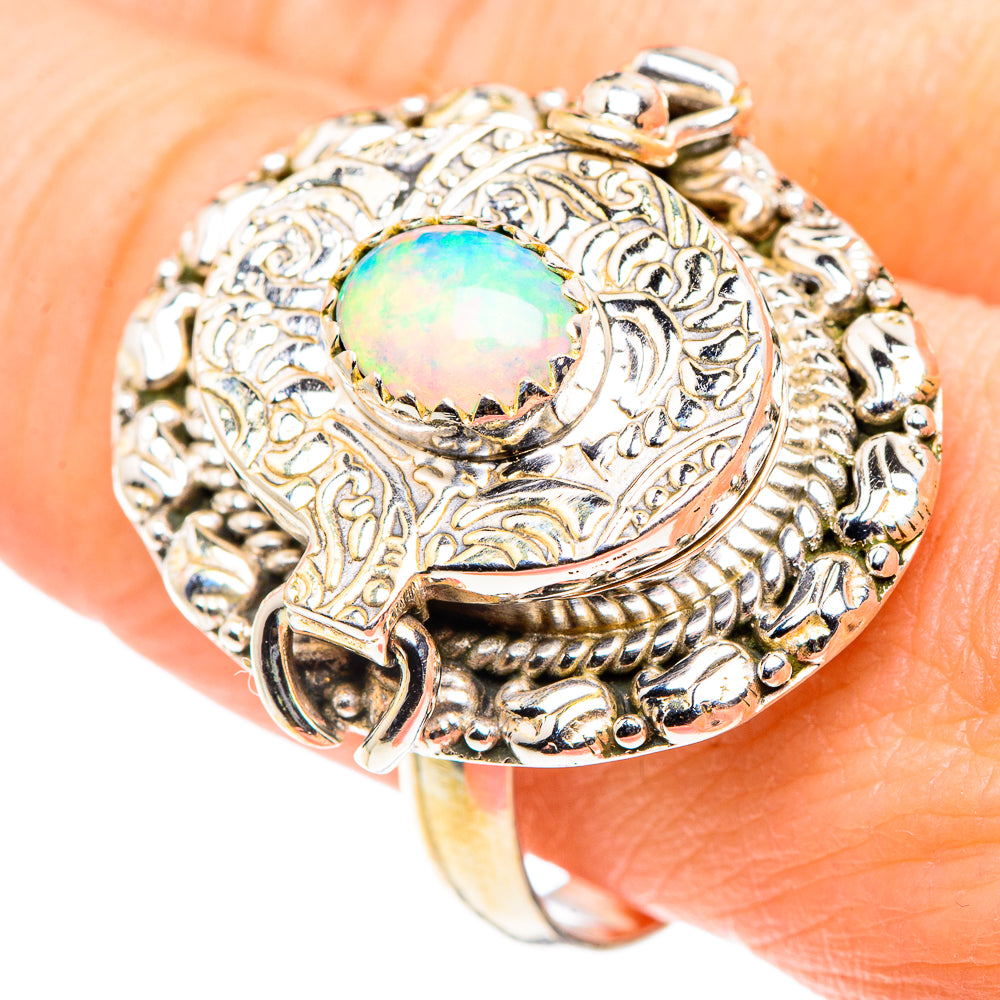 Ethiopian Opal Rings handcrafted by Ana Silver Co - RING91242
