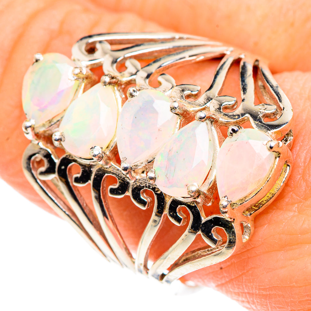Ethiopian Opal Rings handcrafted by Ana Silver Co - RING91244