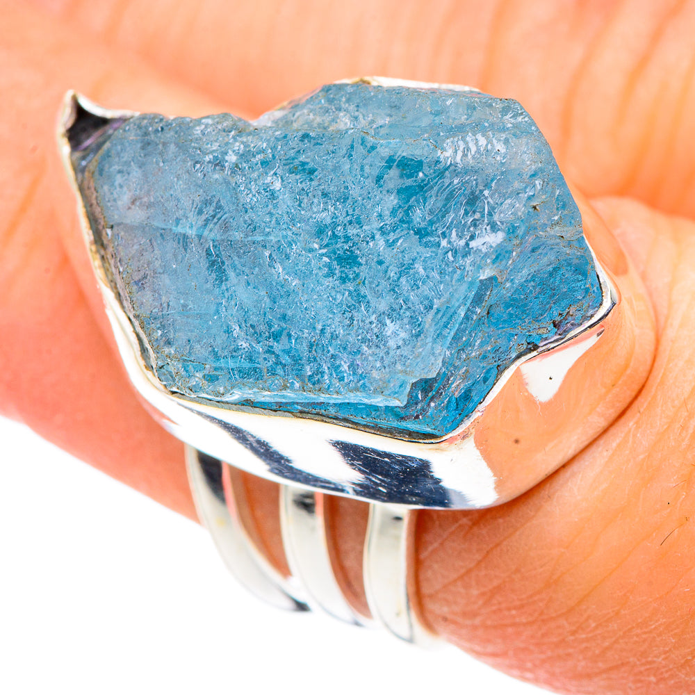Aquamarine Rings handcrafted by Ana Silver Co - RING91248