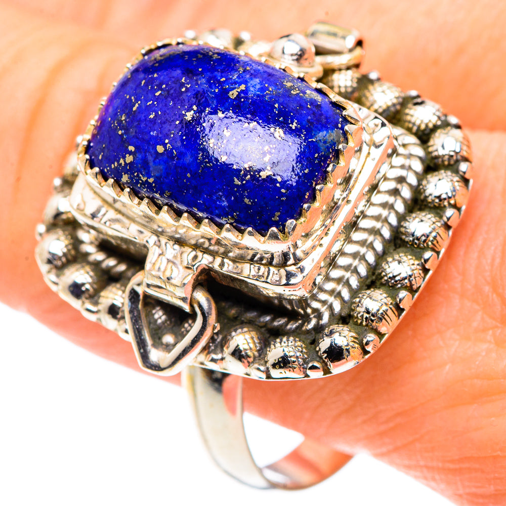 Lapis Lazuli Rings handcrafted by Ana Silver Co - RING91249